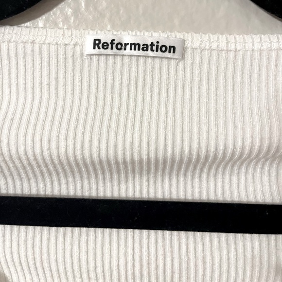 Reformation Virgil Ribbed Long Sleeve Top - Picture 2 of 5
